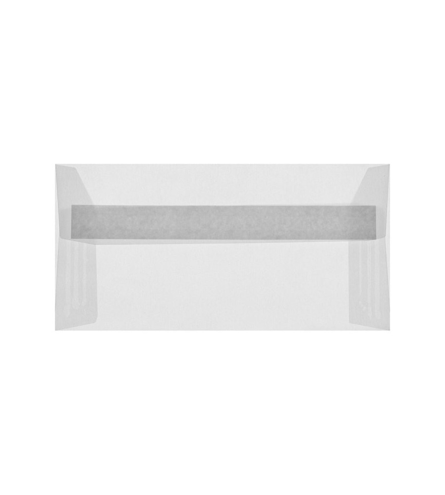 Transparant wit striplock 11 x 22 cm -  pak 50 st.