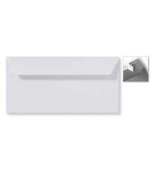 Envelop Striplock 11 x 22 cm - Wit  - 120 GM - Rechte klep - Striplock