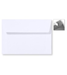 Envelop Striplock 12,6 x 18 cm - Wit  - 120 GM - Rechte klep - Striplock