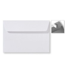 Envelop Striplock 12,6 x 18 cm - extra white   - 120 GM - Rechte klep - Striplock