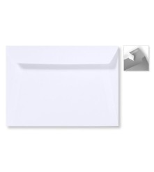 Envelop Striplock 15,6  x 22 cm - Wit  - 120 GM - Rechte klep - Striplock