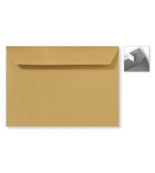 Envelop Striplock 15,6  x 22 cm - Metallic gold rush  - 120 GM - Rechte klep - Striplock