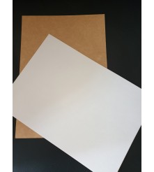 Kraftpapier/wit papier - A5 - 250 GM - 100 sheets