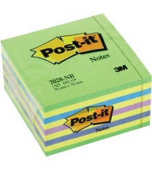 MEMOBLOK 3M POST-IT 2028 76X76MM KUBUS NEON GROEN