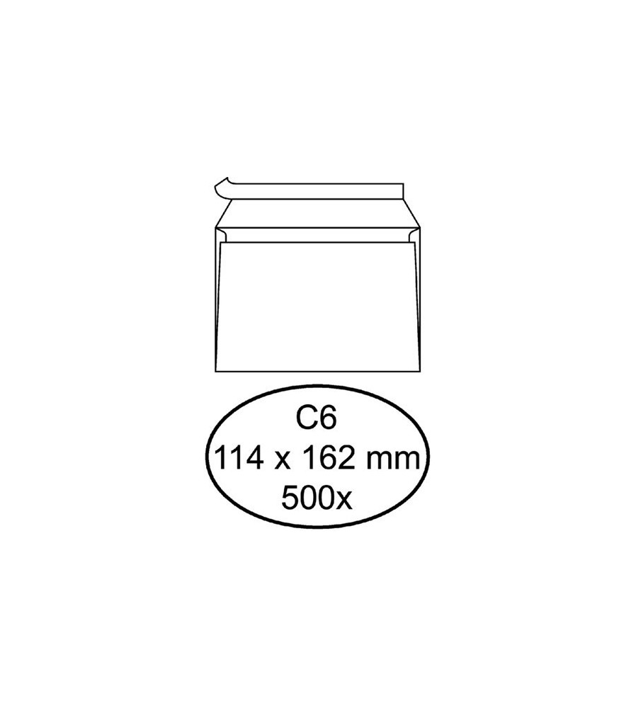 Trajanus Enveloppen - 114 x 162 - 80 g/m2 - ZV - Striplock