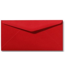 Envelop Roma 11 x 22 cm koraalrood