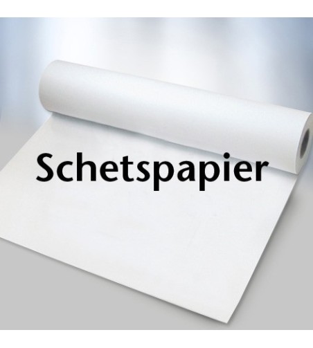 Schetspapier op rol